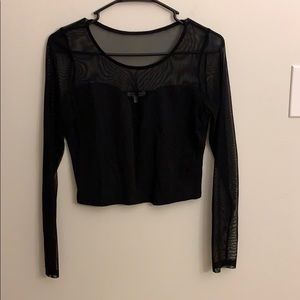 Charlotte Russe Mesh Crop Top